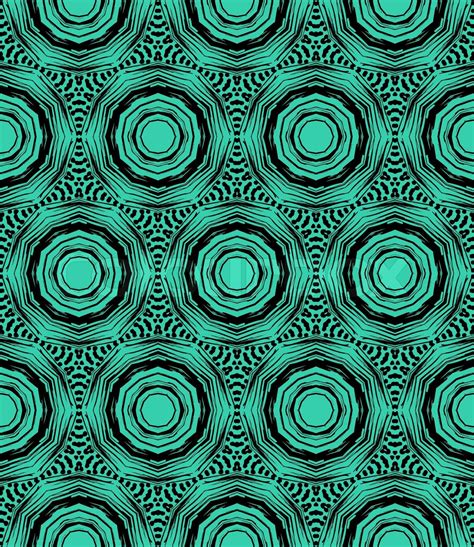 Elegant Circular Pattern In Emerald Green Stock Vector Colourbox