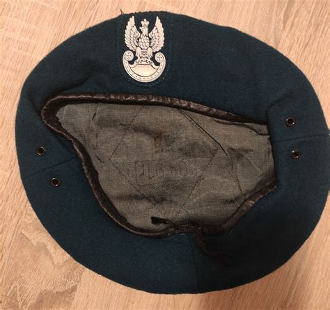 Beret Wojskowy Zielony MON z orłem rozmiar 55 cm Warszawa Kup teraz