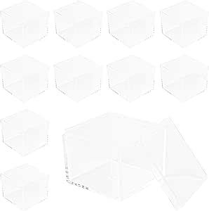 Amazon Framendino 18 Pack Clear Acrylic Cube Boxes Small Square