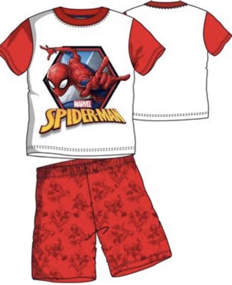 Spiderman Pyjama Wit Rood Maat 98 3 Jaar Bol