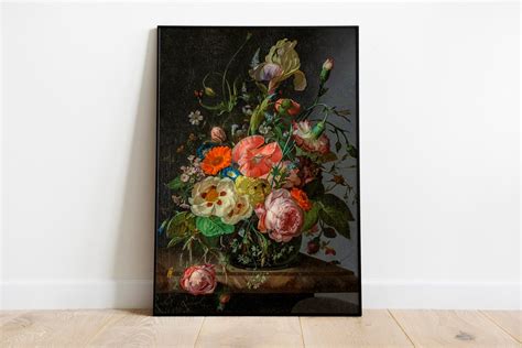 Rachel Ruysch Natura Morta Con Fiori Stampa Vanitas Still Life Poster