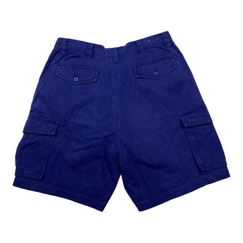 Timberland Vintage Mens Blue Cargo Shorts Waist Depop