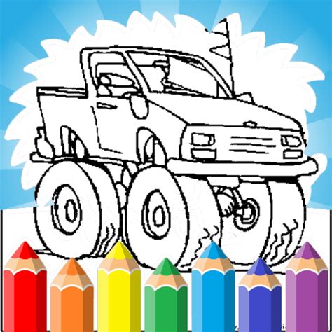 Play Monster Truck Coloring Pages For Kids unblocked games - Unblocked