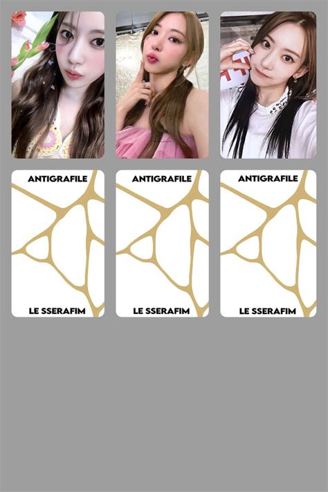 Sakura Antifragile Fanmade Photocards Kart Izimi Foto Raf Alb Mleri