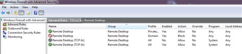 Why Is There A Deny Rule For Remote Desktop In Windows Firewall With