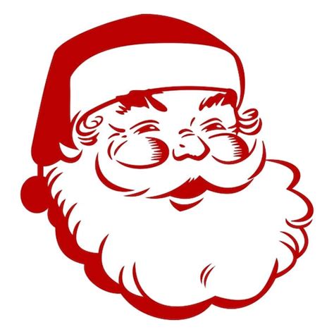 Retro Santa Pack Cuttable Design Christmas SVG DXF EPS Use