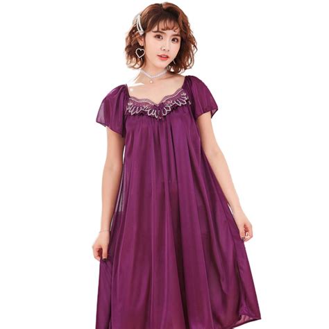 Купить Сексуальное женское дышащее негабаритное ночное платье миди с ...