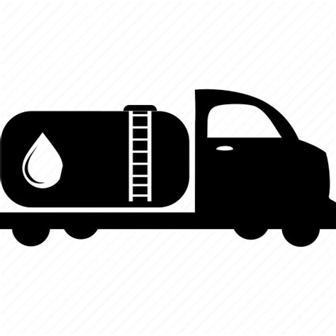 Delivery Gas Oil Shipping Tanker Transport Truck Icon