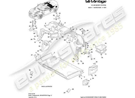 Aston Martin V12 Vantage V12 Vantage 2010 Part Diagrams