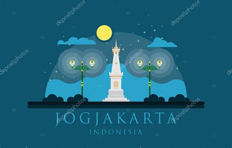 Illustration Tugu Jogja Vector