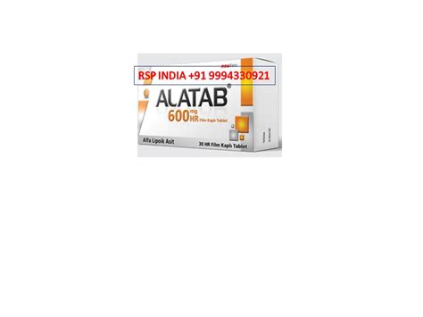 ALATAB 600 MG 30 FILM TABLET – Kolkata Ravi Specialities pharma pvt ltd ...