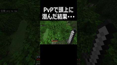 マイクラ初心者がpvpで高所とったら･･･【minecraft】 Shorts Minecraft Summary マイクラ動画