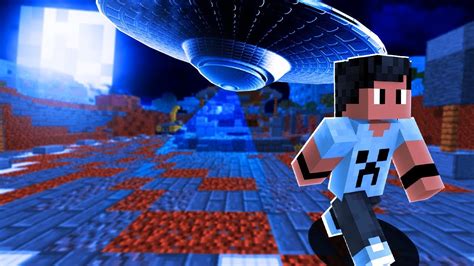 ESCAPE DE UM ATAQUE DE ALIENS NO MINECRAFT Al3xey YouTube