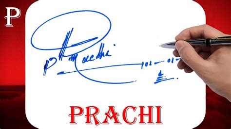 Prachi Name Signature Style P Signature Style Signature Style Of My