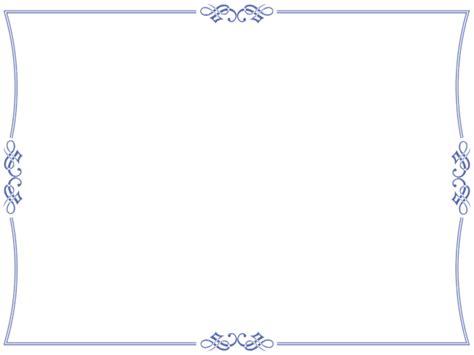 Certificate Border Design Blue