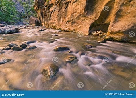 Virgin River Narrows stock image. Image of gold, national - 23201583