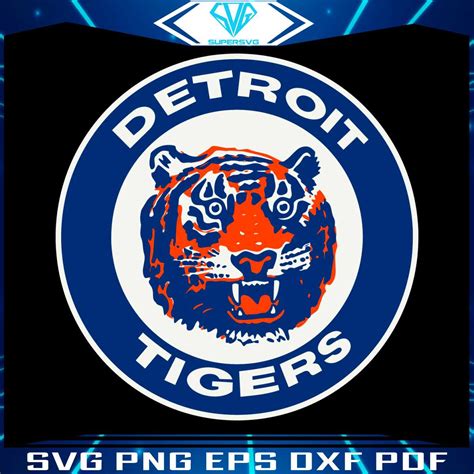 Detroit Tigers MLB Team Logo SVG