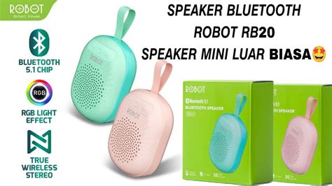 Speaker Bluetooth Robot Rb Speaker Bluetooth Mini Rgb Led Tws Speaker