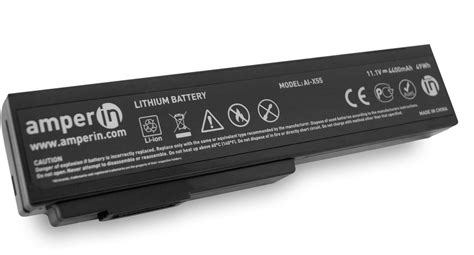 Аккумуляторная батарея Amperin AI-X55 для ноутбука Asus B23, B43, G50 ...