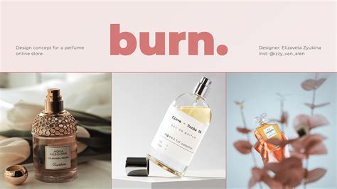 Website Design Conception For A Perfume Online Store Behance