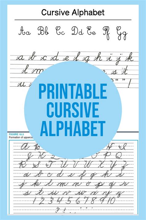 10 best printable cursive alphabet – Artofit