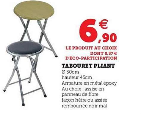 Promo Tabouret Pliant Chez Hyper U Icatalogue Fr