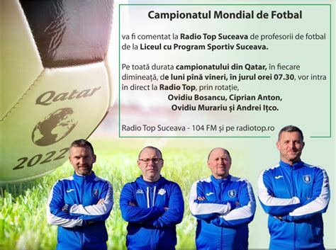 Campionatul Mondial De Fotbal Comentat La Radio Top De Profesori De