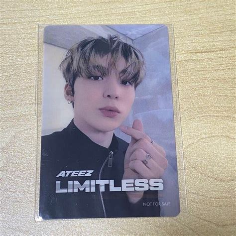 Yunho Ateez Japan 2nd Single Limitless Hmv Hologram Ver Pob Photo Card Pc