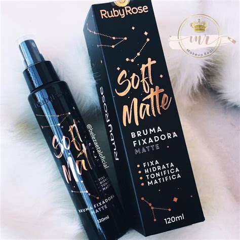 A Bruma Fixadora Soft Matte Ruby Rose Foi Desenvolvida Para Ser