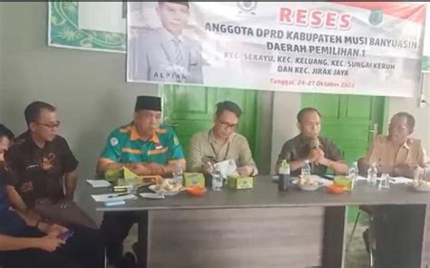 Reses Keluar Masuk Desa Legislator Perindo Muba Tampung Aspirasi