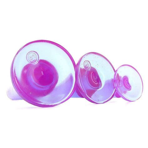 Doc Johnson Crystal Jellies Anal Initiation Kit Slim Tip Suction Cup Base NEW Purple