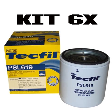 KIT 6 FILTROS PSL619 LINHA GM TECFIL TECFIL Empório dos Filtros