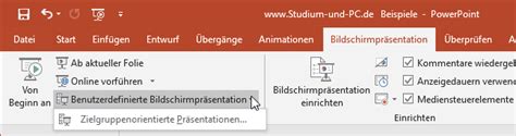 Während der Präsentation Steuerung und Möglichkeiten von PowerPoint