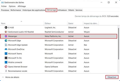 D Sactiver Les Programmes Au D Marrage De Windows
