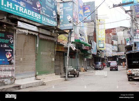 Shops Seen Closed During Shutter Down Strike Called By Traders