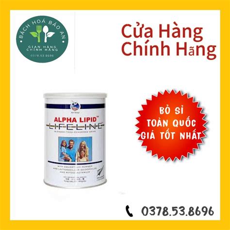 Sữa Non Alpha Lipid Lifeline New Zealand 450g Chính Hãng Date Mới