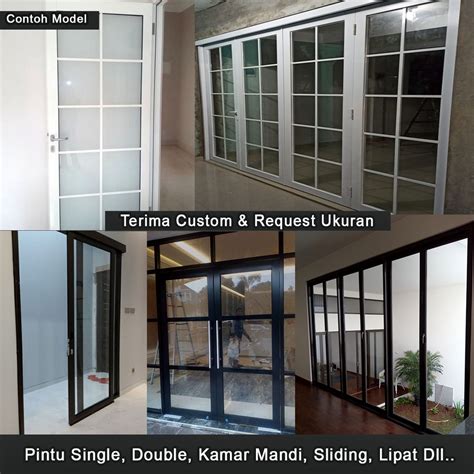 Jual Pintu Aluminium Custom Pintu Sliding Aluminium Pintu Alumunium