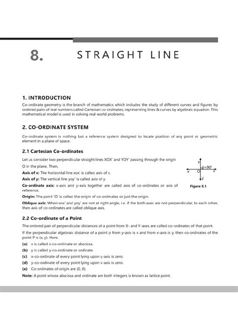 Straight Line PDF | PDF