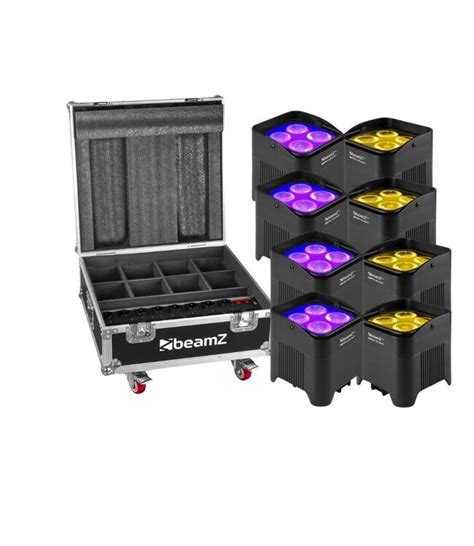 Beamz Bbp Set Van Uplights In Flightcase Dutch Dj Equipment