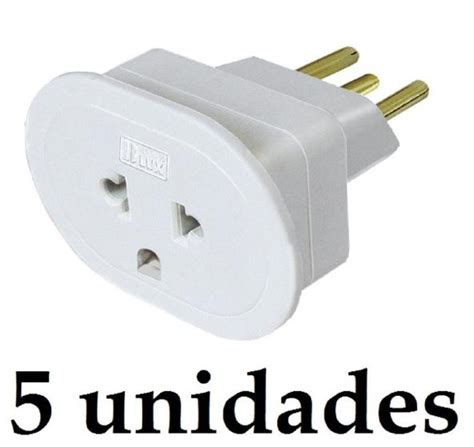 Adaptador De Tomada Padrão Novo E Antigo 3 Pinos P 3 Pinos BLUX