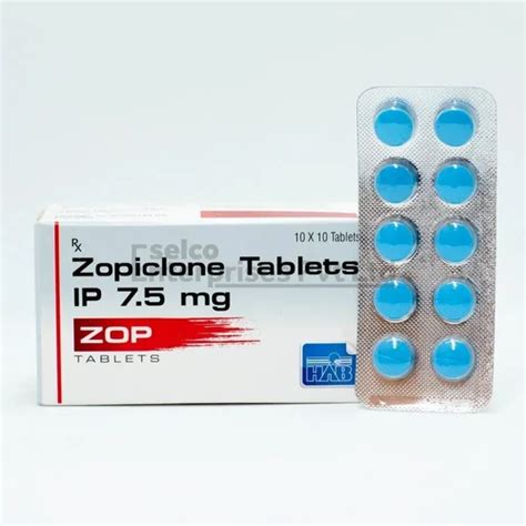 Zop 7 5mg Blue Zopiclone Tablets At Rs 100 Stripe Pharmaceutical