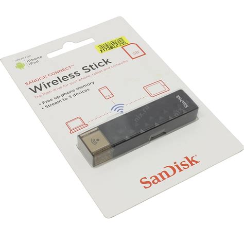SanDisk Connect Wireless Stick Flashdisk 128GB - SDWS4-128G - Black ...