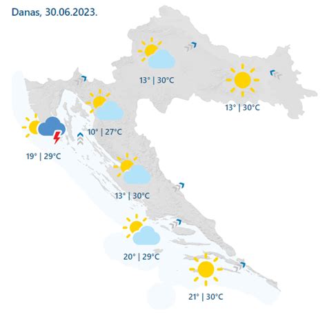 Vremenska Prognoza Hrvatska Za Vikend Sti E Hladna Fronta I Ki A Sata