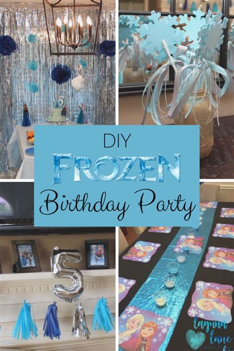 Diy Frozen Birthday Party On A Budget Laguna Lane Frozen Themed