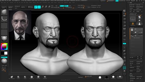 Likeness Sculpting Portrait Ben Kingsley Wip Zbrushcentral