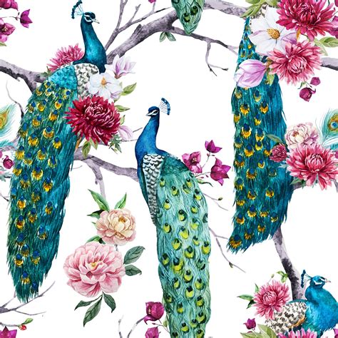 Vibrant Peel and Stick Peacock Wallpaper for Instant Style