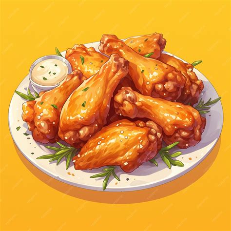 cartoon chicken wings 7