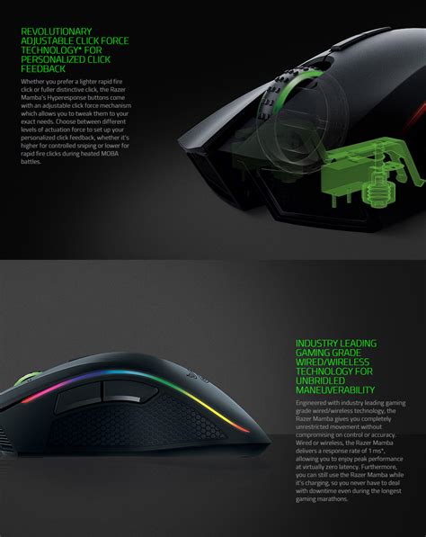 Buy Razer Mamba Chroma RGB Wireless Laser Gaming Mouse [RZ01-01360100 ...