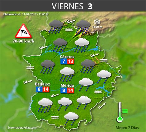 Previsi N Meteorol Gica En Extremadura D As Y De Febrero