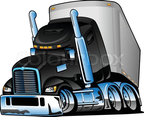 Tractor Trailer Vector at Vectorified.com | Collection of Tractor ...